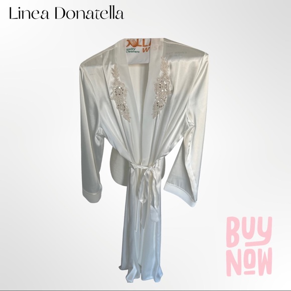Linea Donatella women long robe with crystals, size S/M - Picture 1 of 5